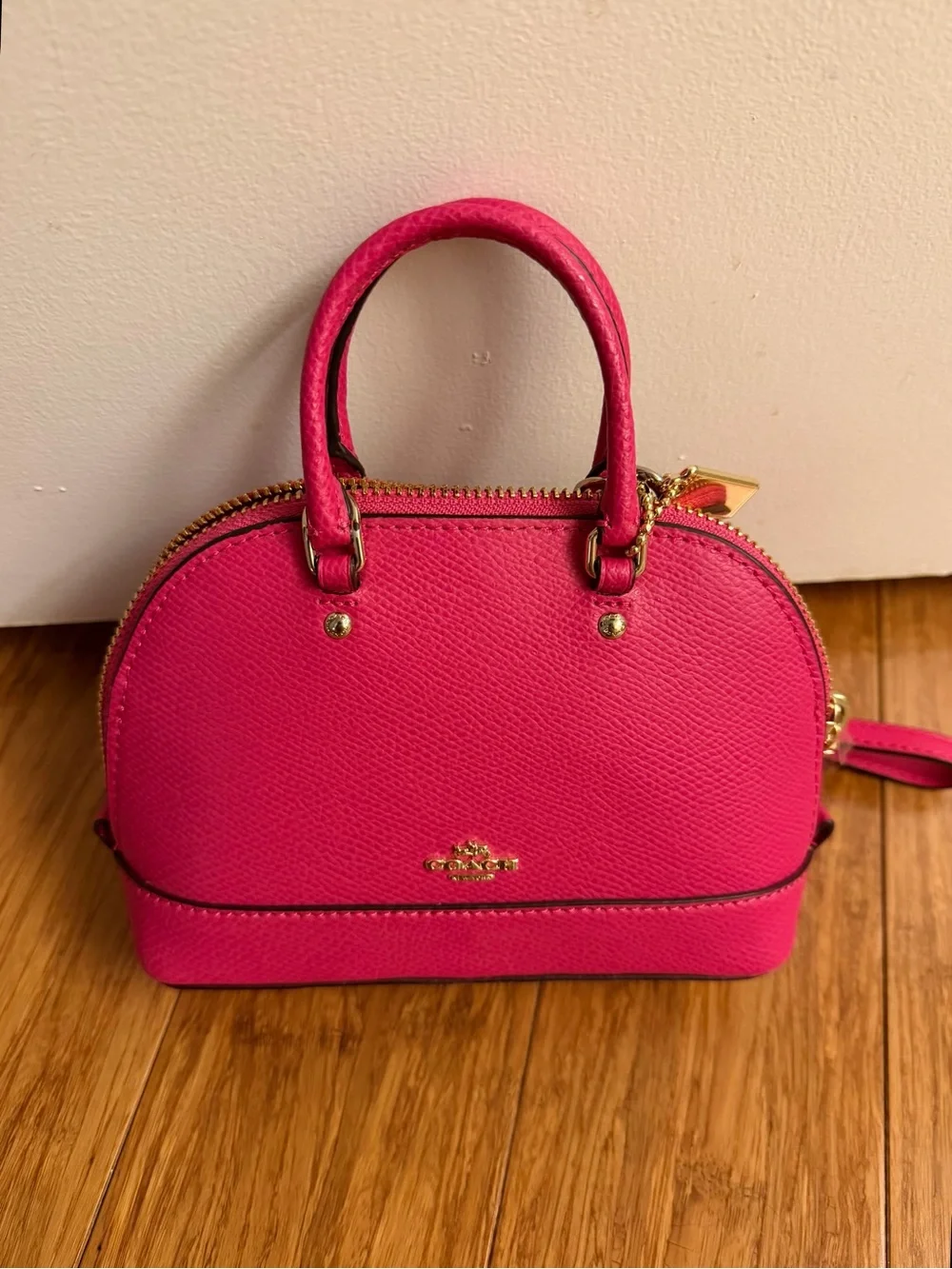 Coach Pink Micro Mini Sierra Satchel Handbag